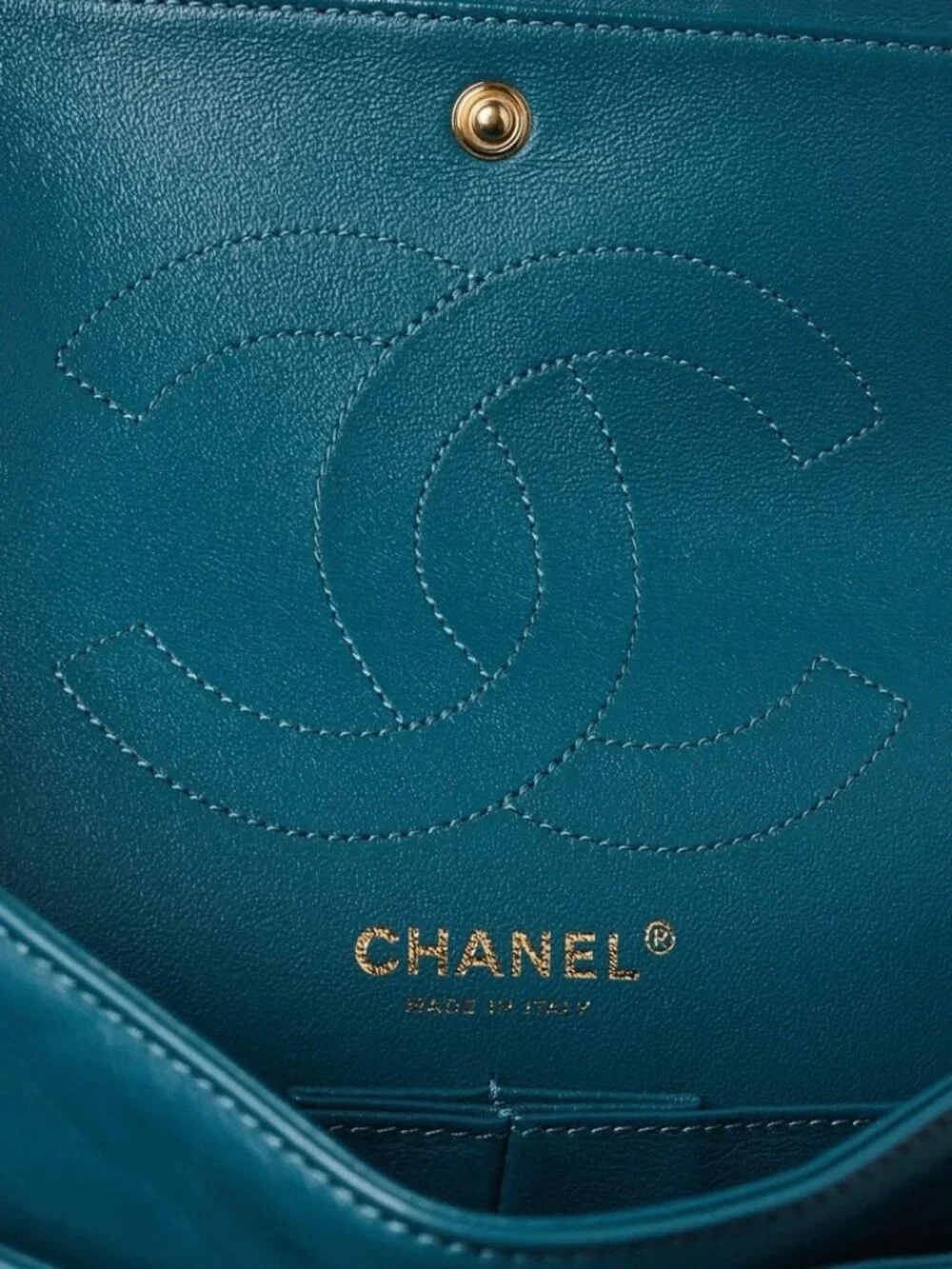 Chanel Turquoise 2.55 Reissue Chevron Quilted Calfskin Leather 225 Bag